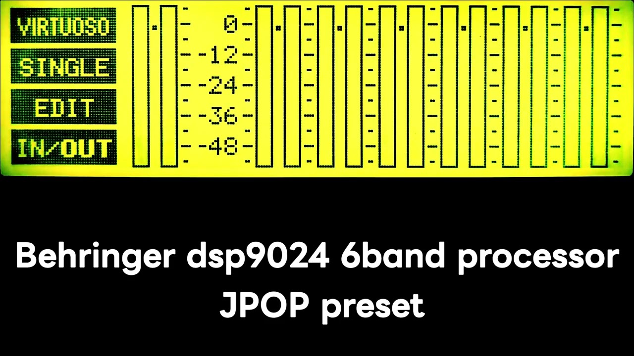 dsp9024 6band processor JPOP preset