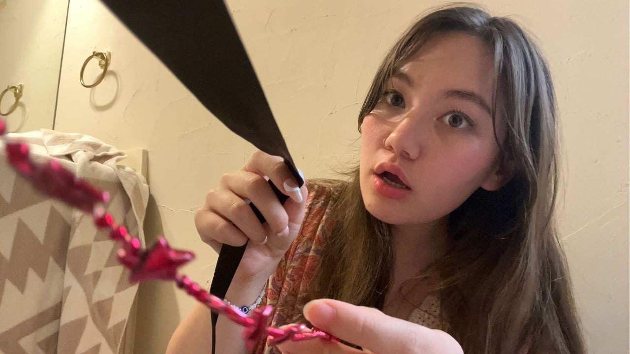 ASMR pinching, plucking, and snipping your negative thoughts away