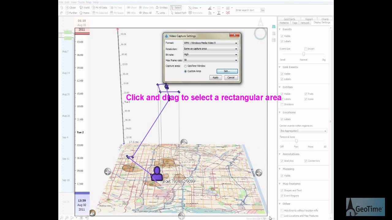 GeoTime HowTo: Recording a video