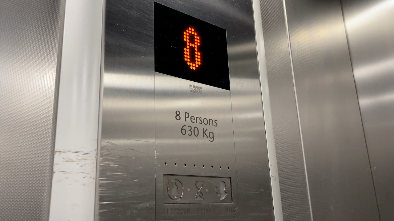 Confusing Door Controls! 3 Tired KONE MonoSpace lifts at the Travelodge Birmingham Bullring Hotel