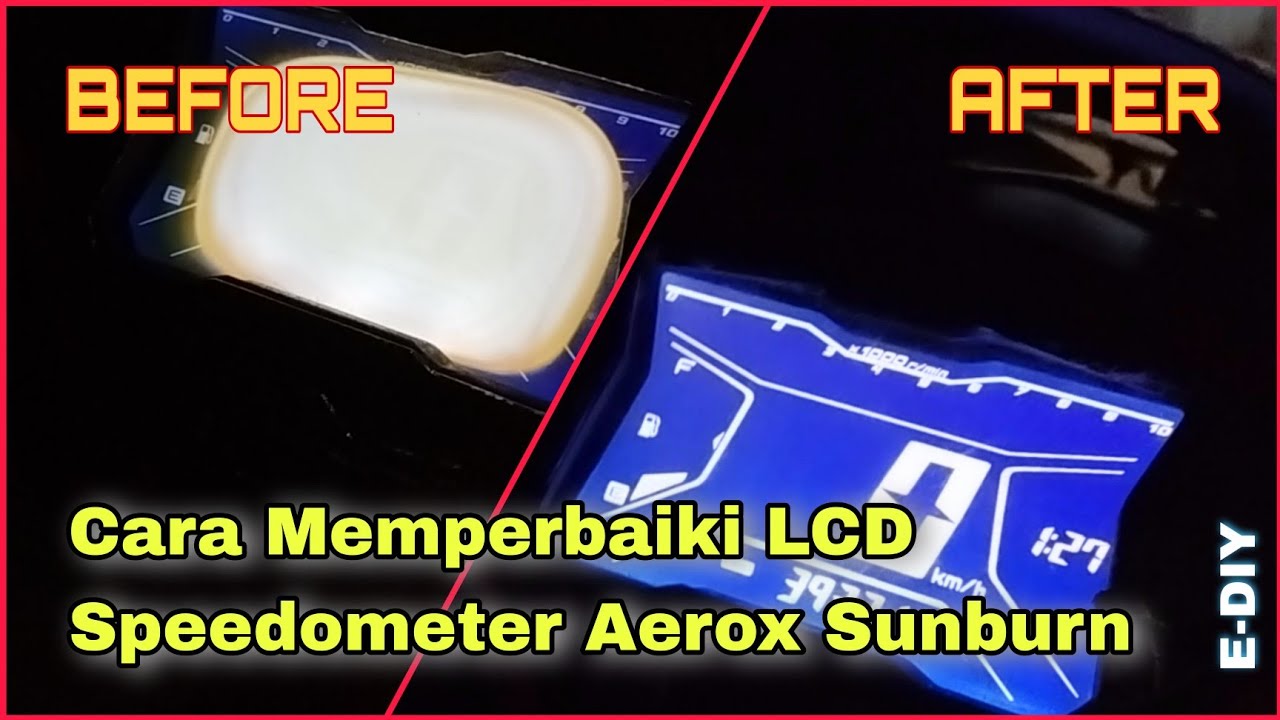Cara Memperbaiki LCD Speedometer Yamaha Aerox | LCD Sunburn | Tutorial Lengkap