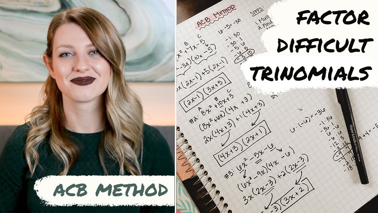 Factor trinomials with leading coefficient 