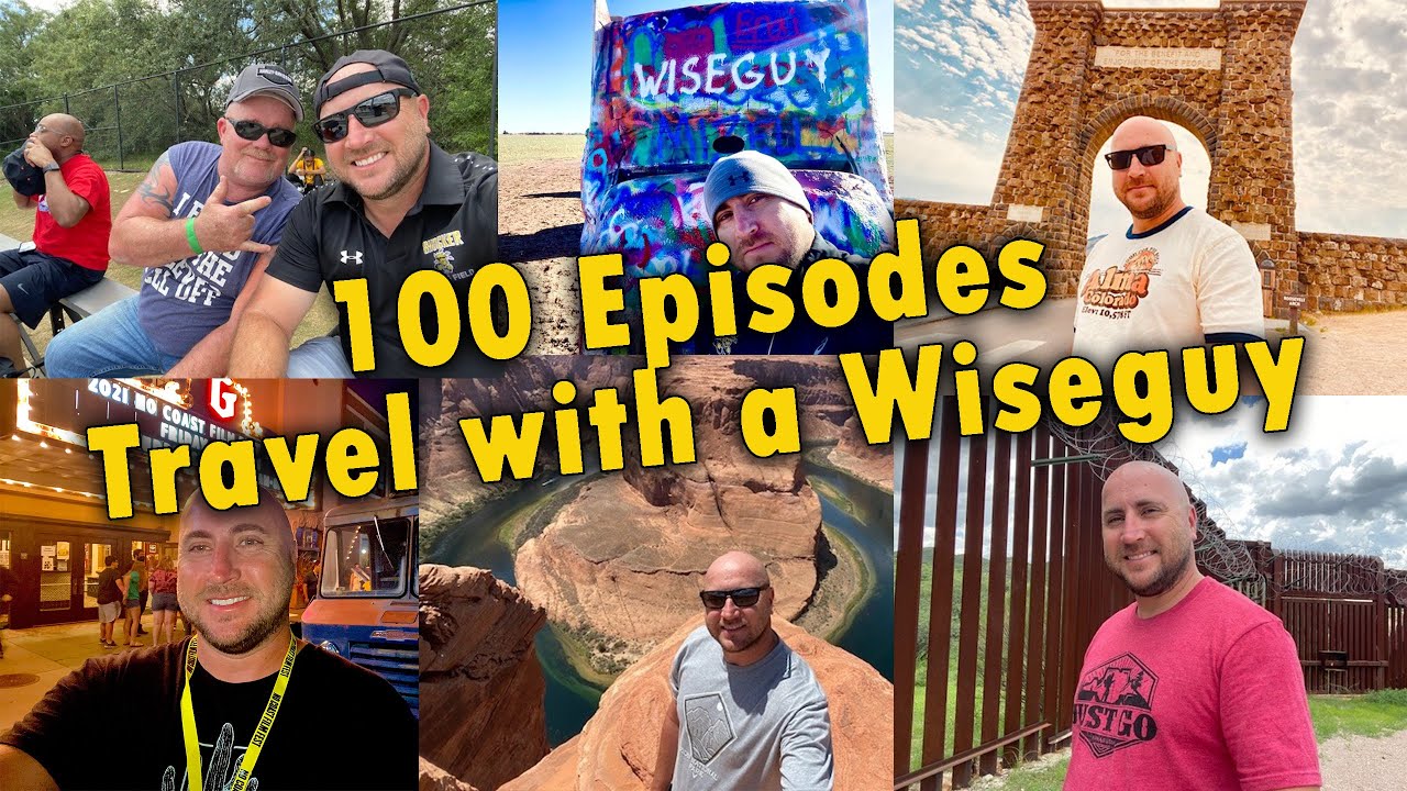 Highlights from the first 100 episodes of Travel with a Wiseguy!