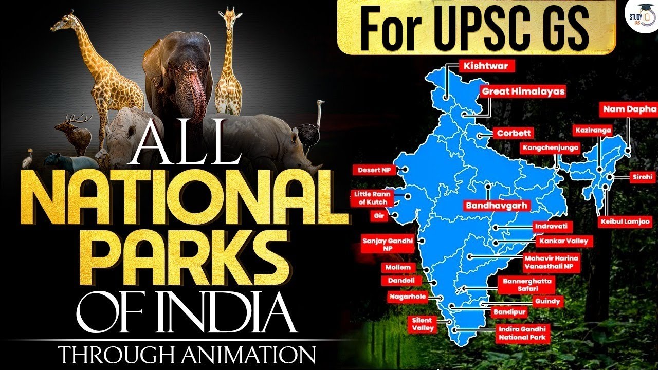 Indian National Parks Explained Through Animation | StudyIQ IAS