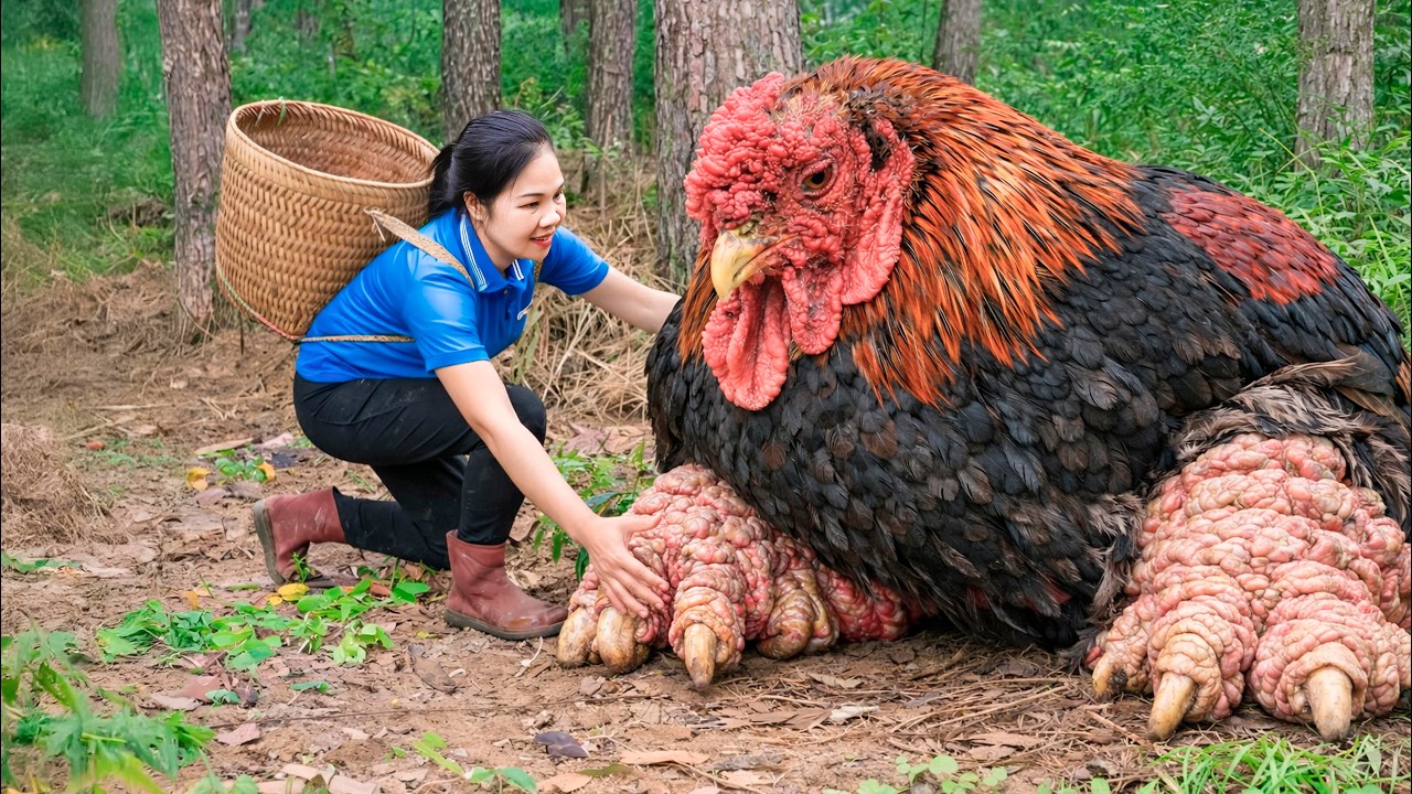 Harvesting Dong Tao Chicken & Go to Market Sell | Vietnamese chicken has abnormally large legs