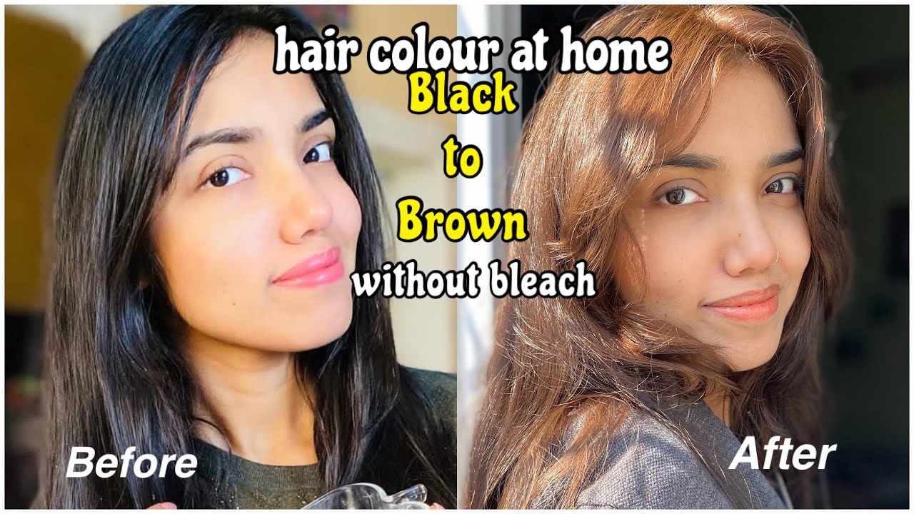 I coloured my BLACK hair to BROWN hair at home WITHOUT BLEACH | Bremod 6/33 shade