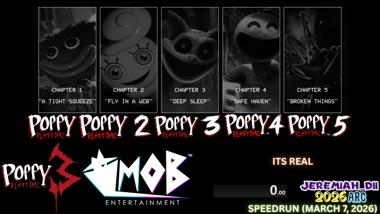 Poppy Playtime SPEEDRUNNING ALL CHAPTERS, and discuss some lore about the game!