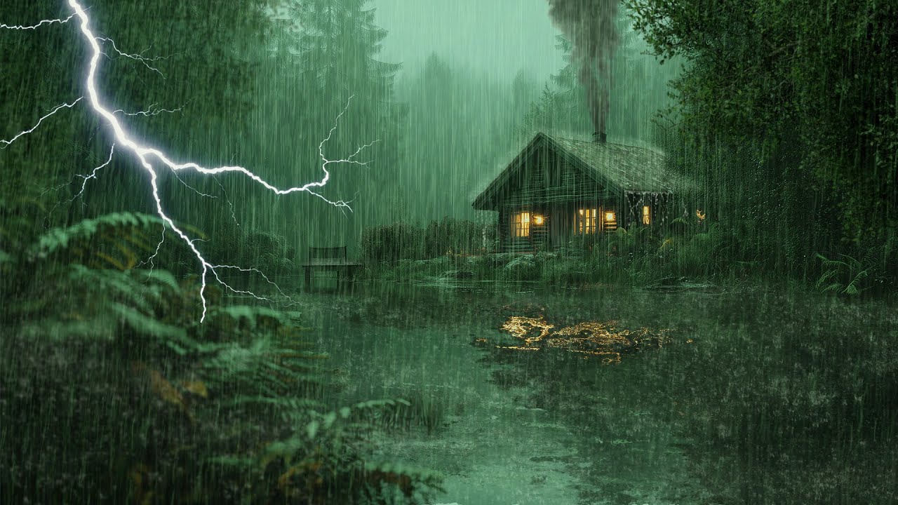 HEAVY RAIN AND THUNDER SOUNDS - DEEP SLEEP | Thunderstorm for Sleeping - Rain Sound Comfort #2