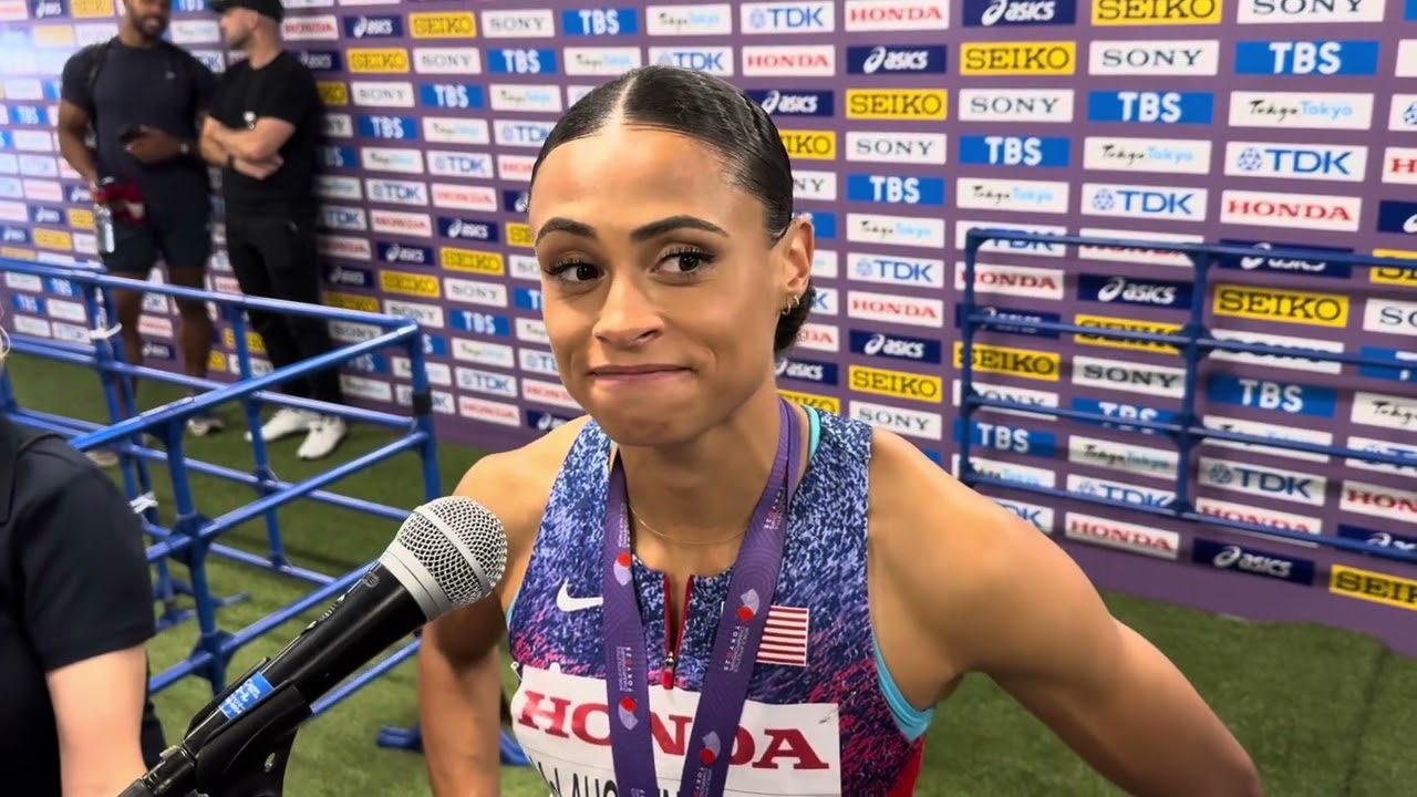Sydney McLaughlin-Levrone after incredible 47.78 to win 2025 World 400m title