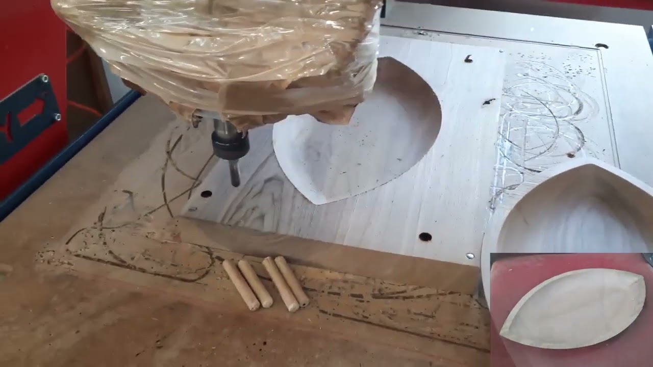 Büyük Kayık Tabak Ahşap İşleme (CNC ROUTER)