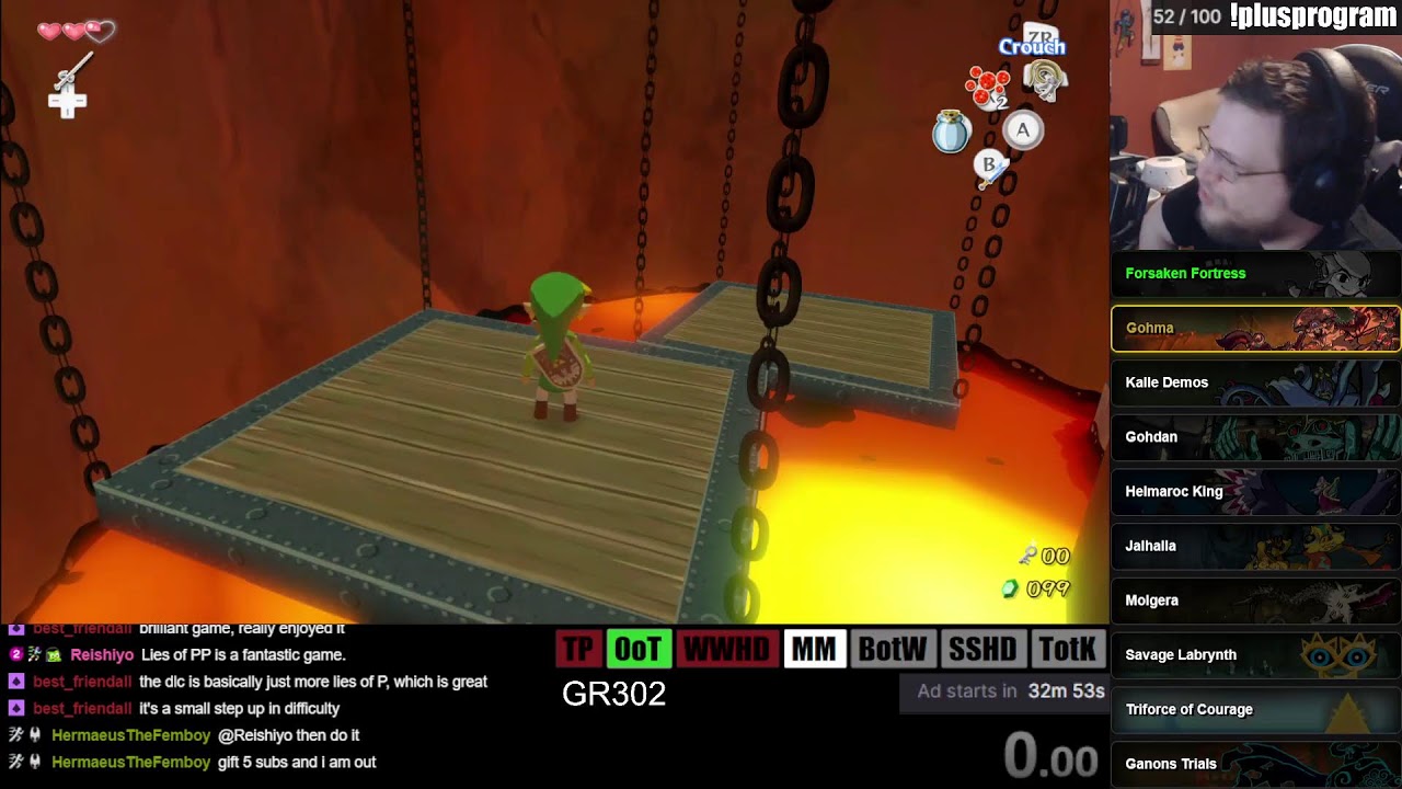 [Game 2] 3D Zelda God Run! | WWHD Any% No-Hit/No-Damage | !godrun !lasthit