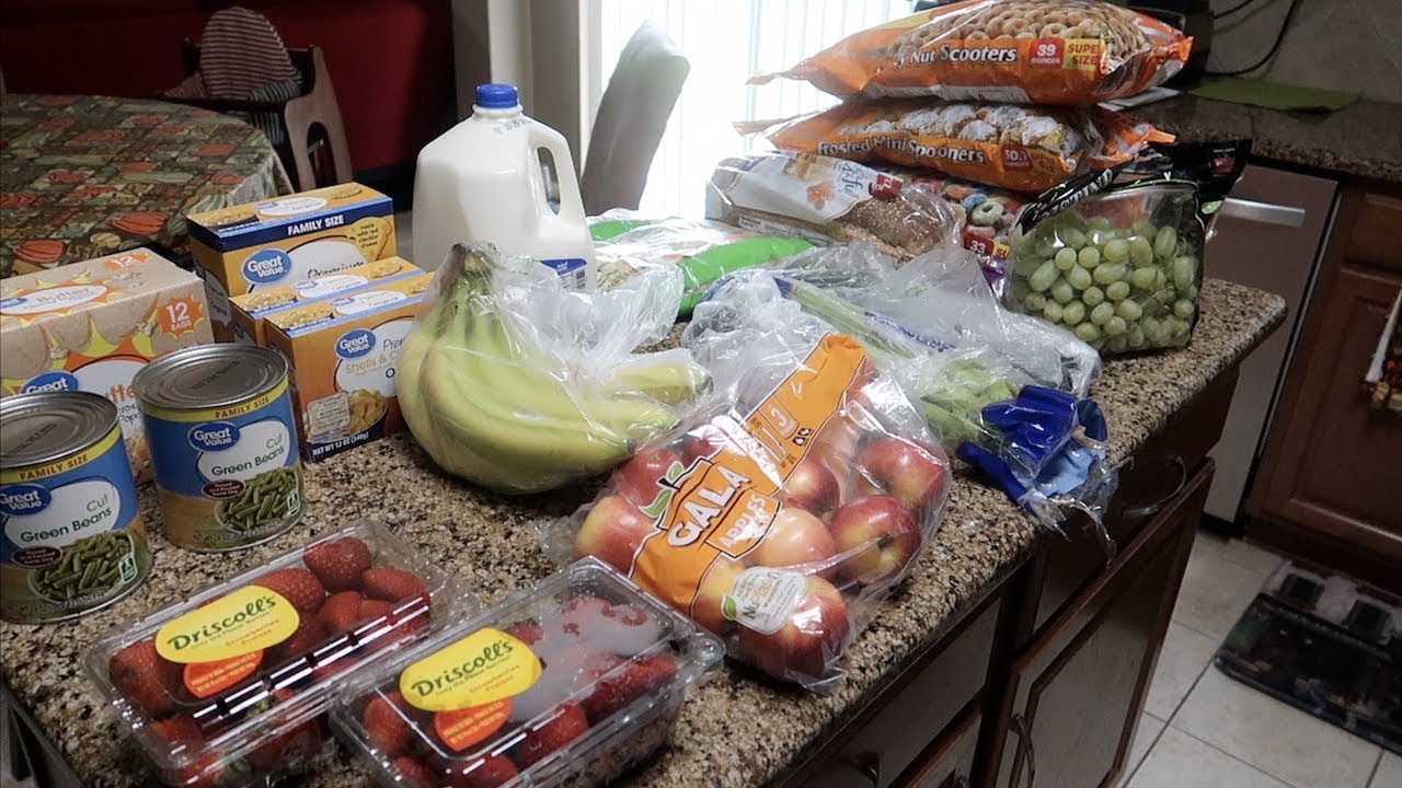 Grocery Haul! ~$50 Wal-Mart Grocery Pickup Small Stockup While on Vacation!~