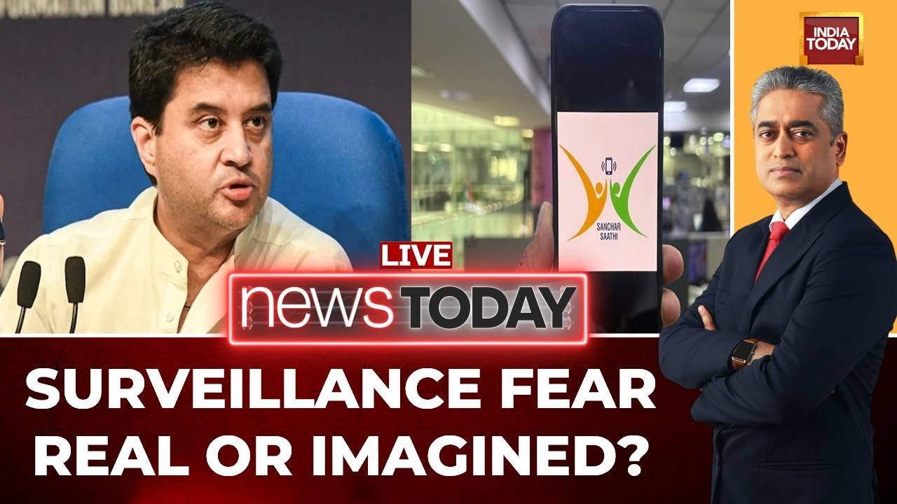 News Today With Rajdeep Sardesai | Government Faces Opposition Heat Over Sanchar Saathi App