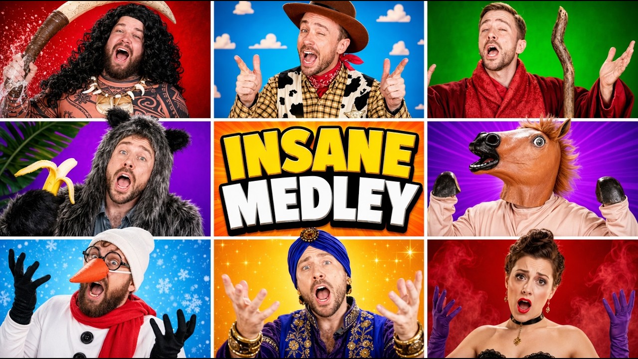 Insane Disney-Pixar-Dreamworks Medley! ft. Brian Hull and Whitney Avalon