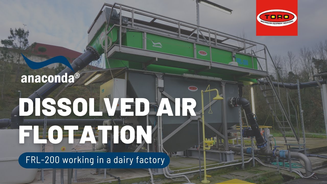Dissolved Air Flotation working in a dairy factory - Anaconda ®