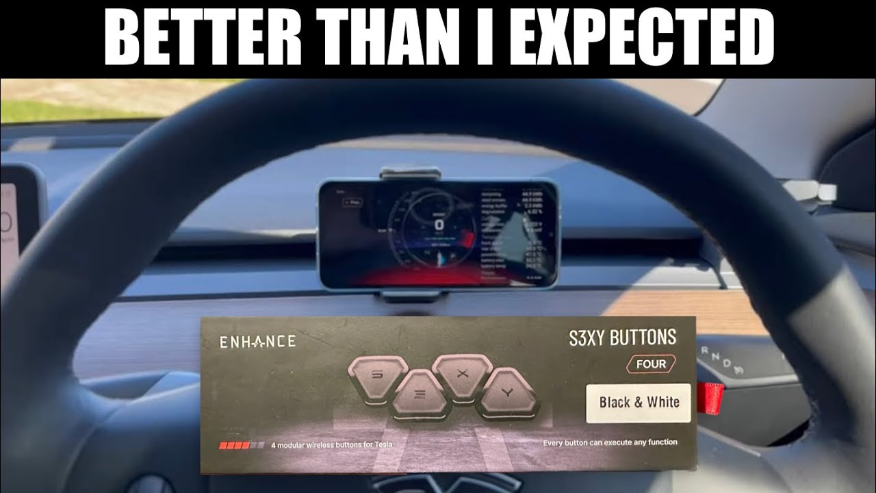 Tesla S3XY Buttons - full setup and review. Battery pre-heat and many other functions