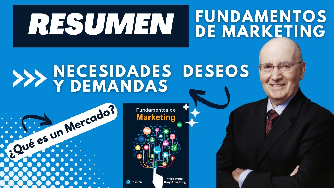 Qué son las necesidades, deseos y demandas según Philip Kotler |Resumen Fundamentos de Marketing