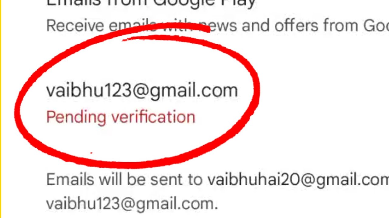 Fix Google Account Pending verification Problem Solve In Play Store