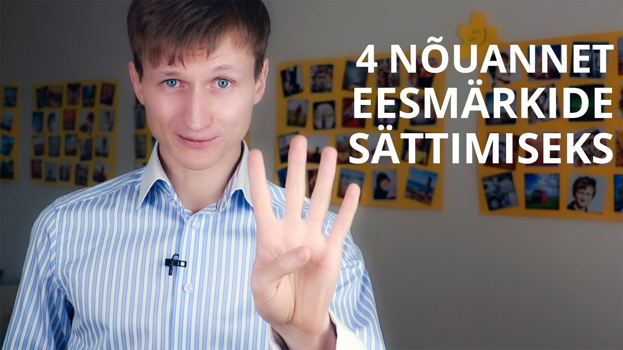 4 nõuannet uue aasta eesmärkide sättimisel