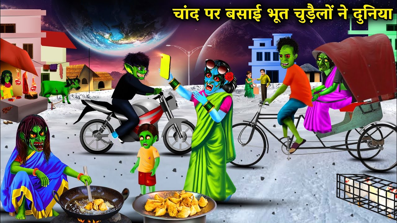 चांद पर बसाई भूत चुड़ैलों ने दुनिया|The world was inhabited by ghost witches on the moon|chacha..