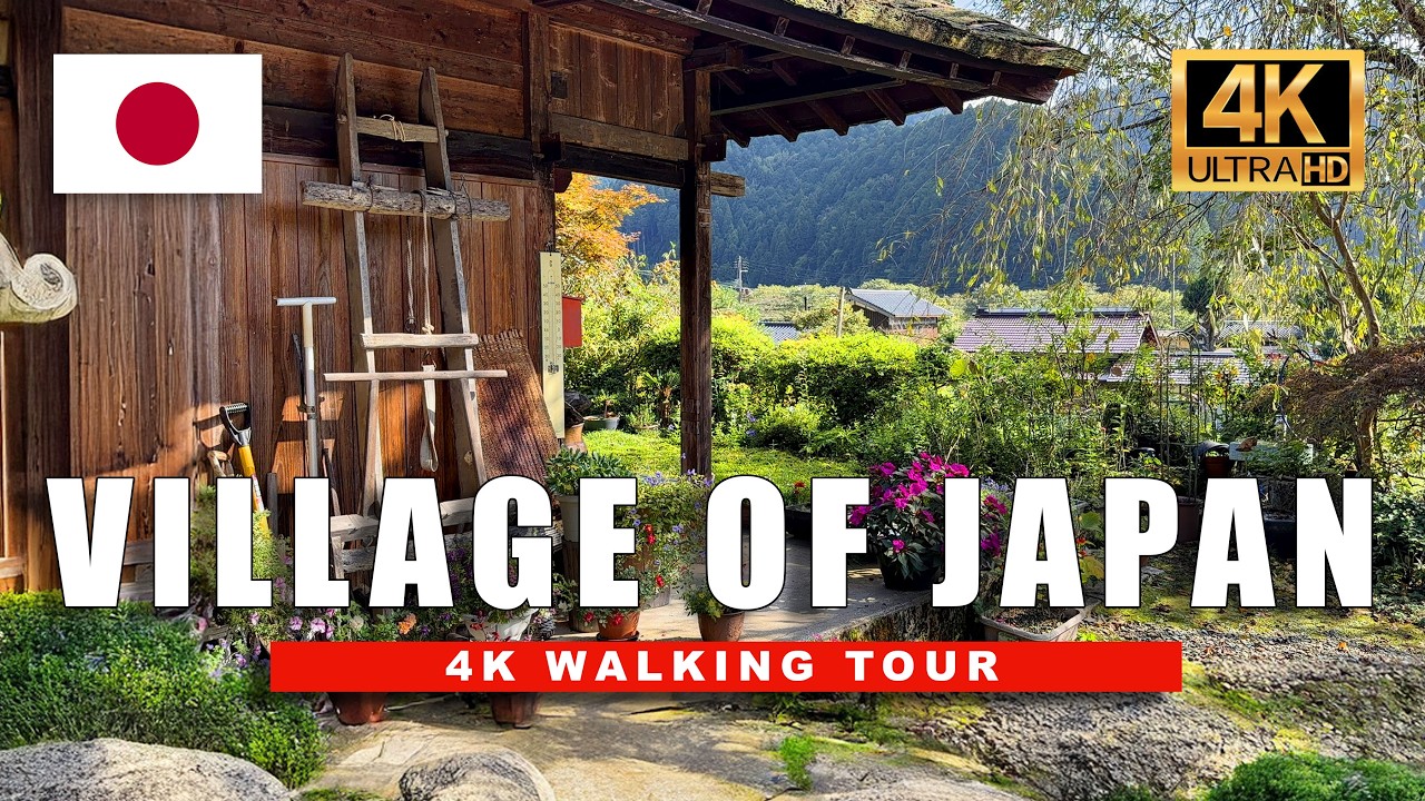 Japans Most Beautiful Village - I can't believe this is REAL! 4K Relaxing Japan Walk - 4K HDR 60fps