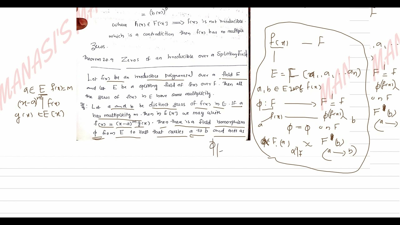 Extension Field //  Part 6//Section 20 // Module 4 //  Abstract Algebra 1