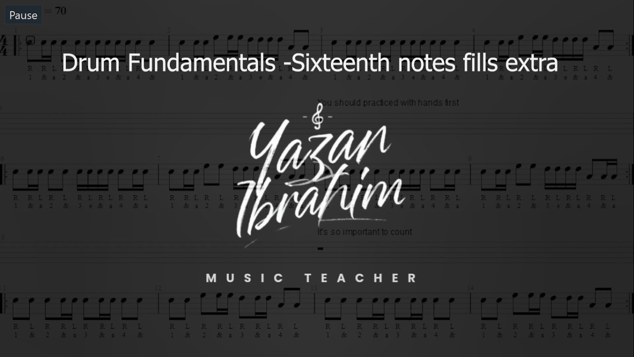 Drum Fundamentals Part 2 – Sixteenth Note Fills Extra