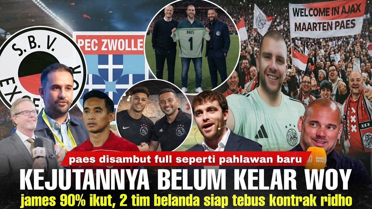 Disambut Bak Pahlawan, Paes Dapat Peran Spesial di Ajax: James Nyusul, Ridho Dipantau 2 Tim Belanda