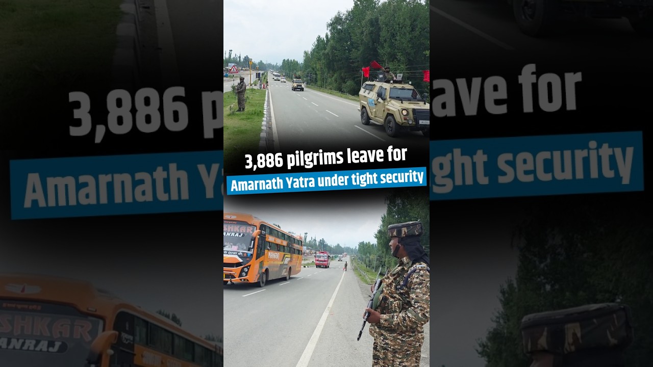 3,886 pilgrims leave for Amarnath Yatra under tight security