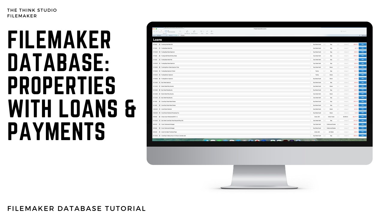FileMaker Full Database Tutorial: Properties with Loans