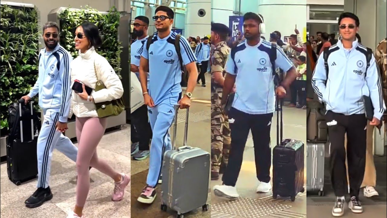 Shubman Gill, Sanju, Hardik and Team India have arrived in Ahmedabad ahead of the IND vs SA 5th T20I