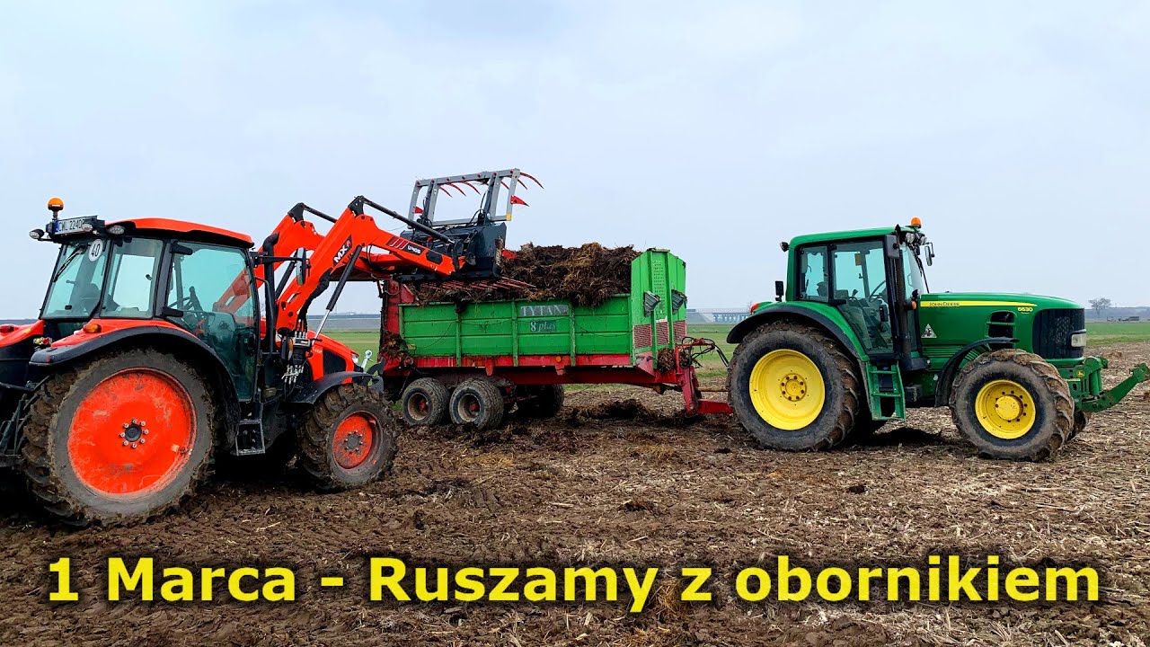 1 Marca / Rozrzucanie obornika / John deere & Kubota