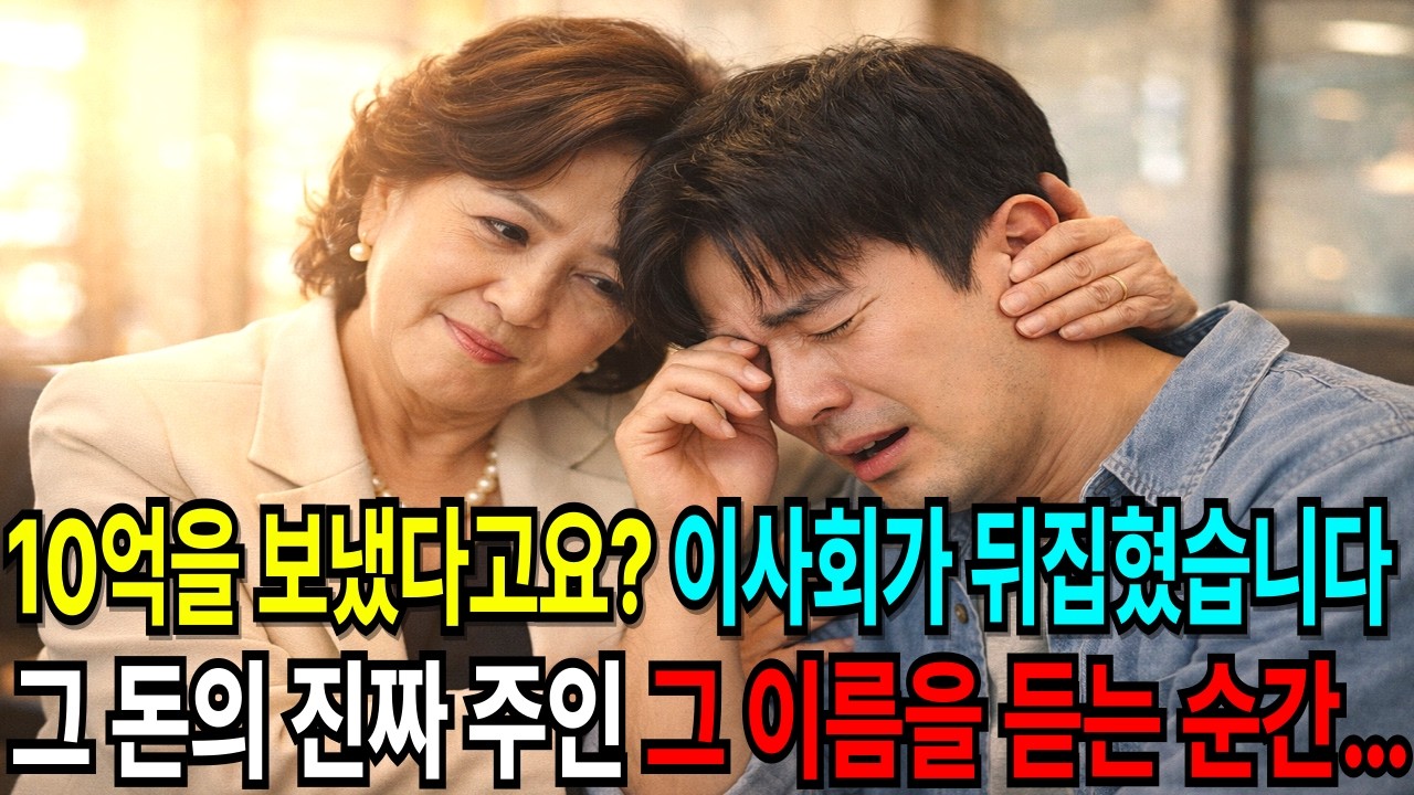 며느리 동생에게 10억을 보낸 시어머니… 이사회까지 뒤집혔지만 그 돈의 ‘진짜 주인’이 드러났습니다.