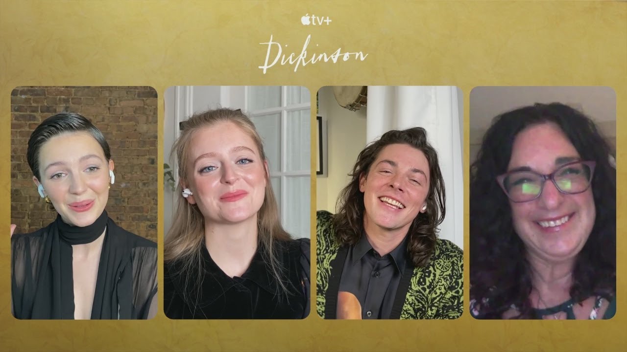 DICKINSON (SEASON 2) - ELLA HUNT, ADRIAN BLAKE ENSOE & ANNA BARYSHNIKOV INTERVIEW (2020)