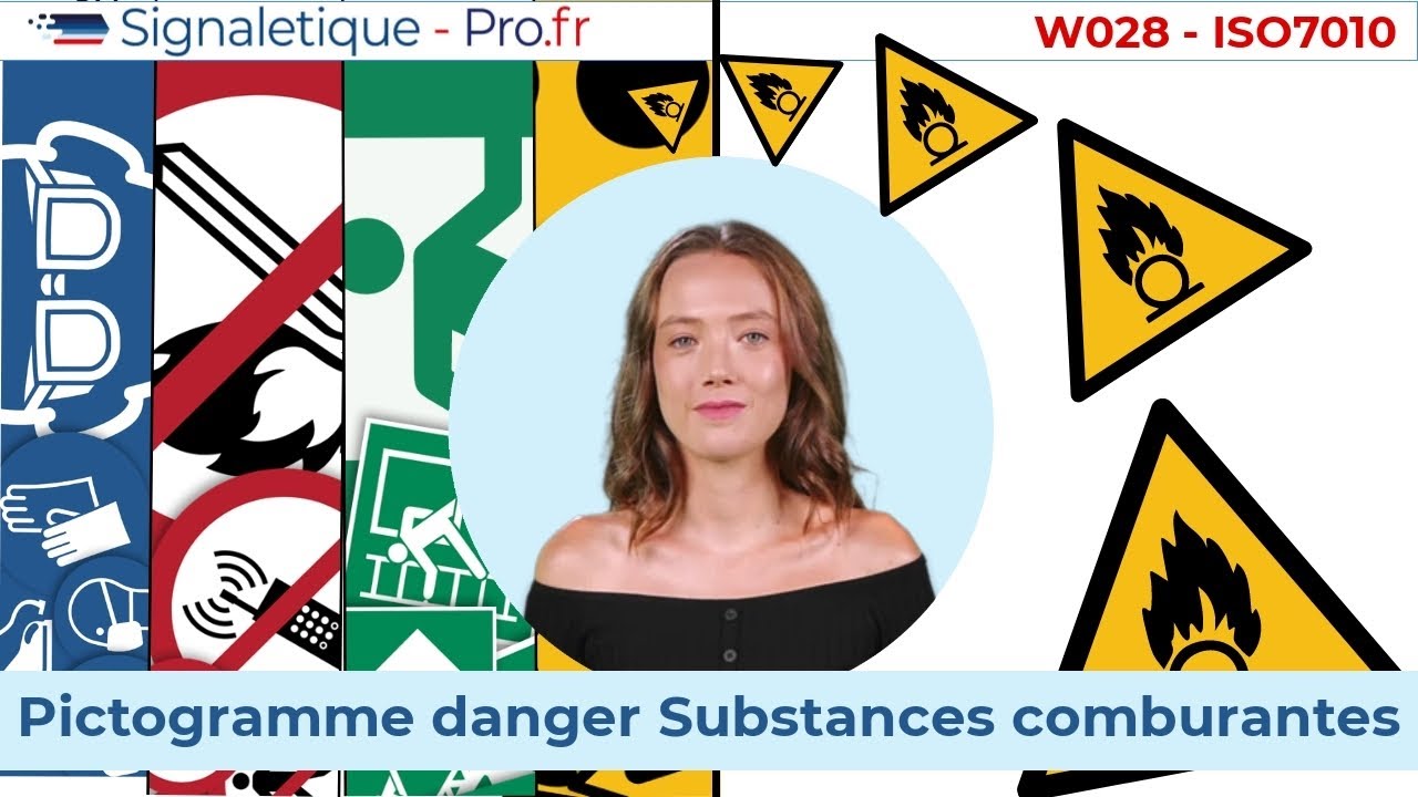 Pictogramme danger Substances comburantes - W028