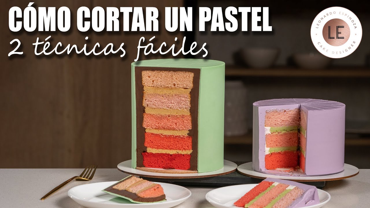 Cómo CORTAR TUS PASTELES | Dos técnicas súper fáciles para pasteles altos y de un piso