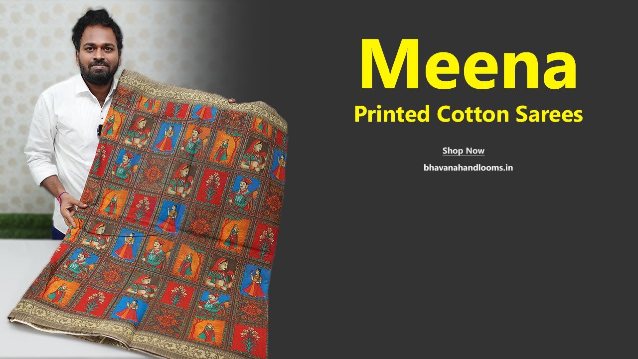 Sankranti Special Meena Printed Cotton Sarees | Office Wear | Mana Handloom Sarees
