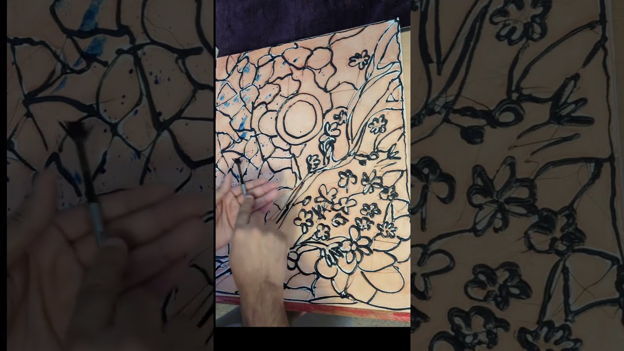 Hotmelt and Ink experiment.  