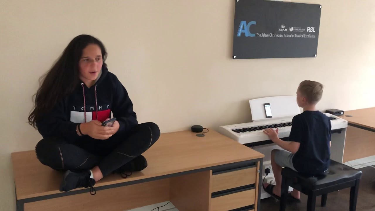 You've got the love - Piano cover by street pianist Harrison, Amber and Harley