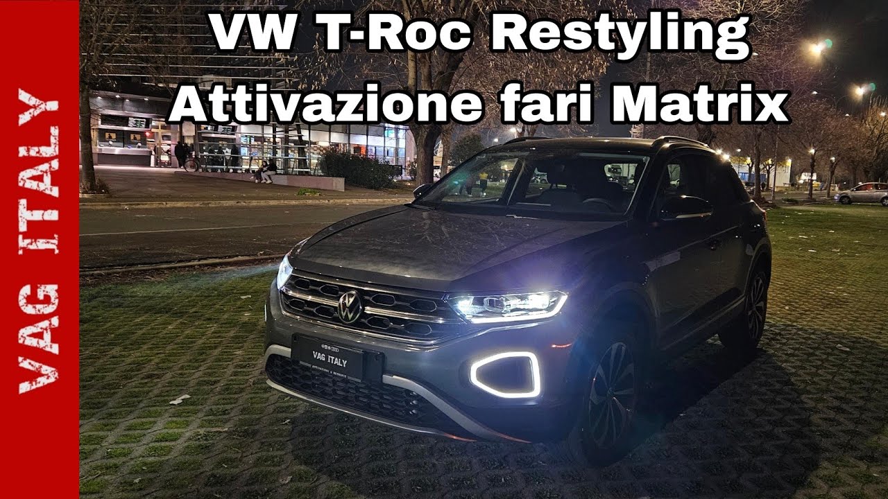 Attivazione fari Matrix su LED IQ.LIGHT Performance su VW T-Roc FL