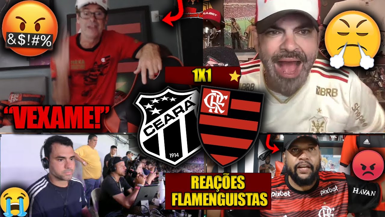 REAÇÕES dos FLAMENGUISTAS - CEARÁ 1X1 FLAMENGO - BRASILEIRÃO 2025 - REACT VAMOS RIR DO FLA!