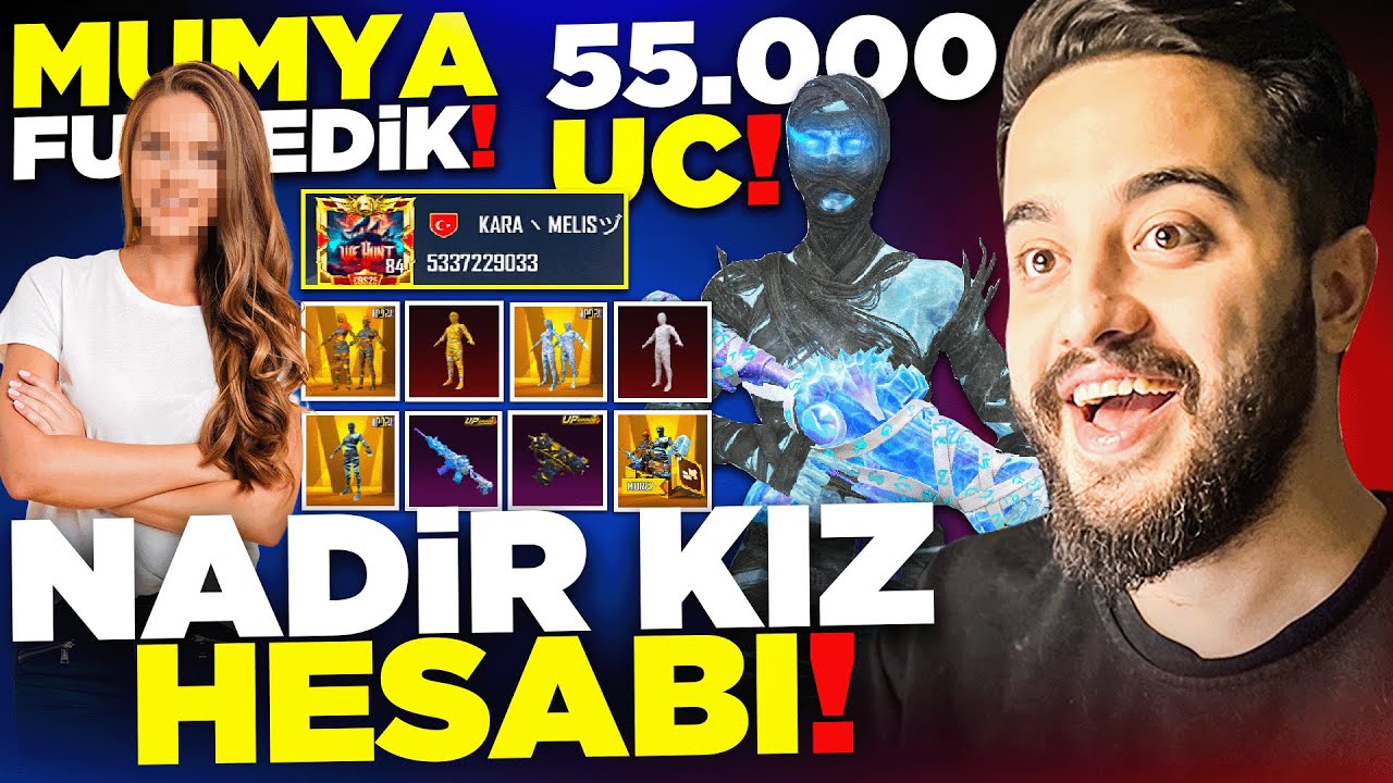 KIZ İZLEYİCİMİN HESABINI 55.000 UC FULLEDİK! AŞIRI NADİR KIZ HESABI! (HER ŞEYİ ALDIK) PUBG Mobile