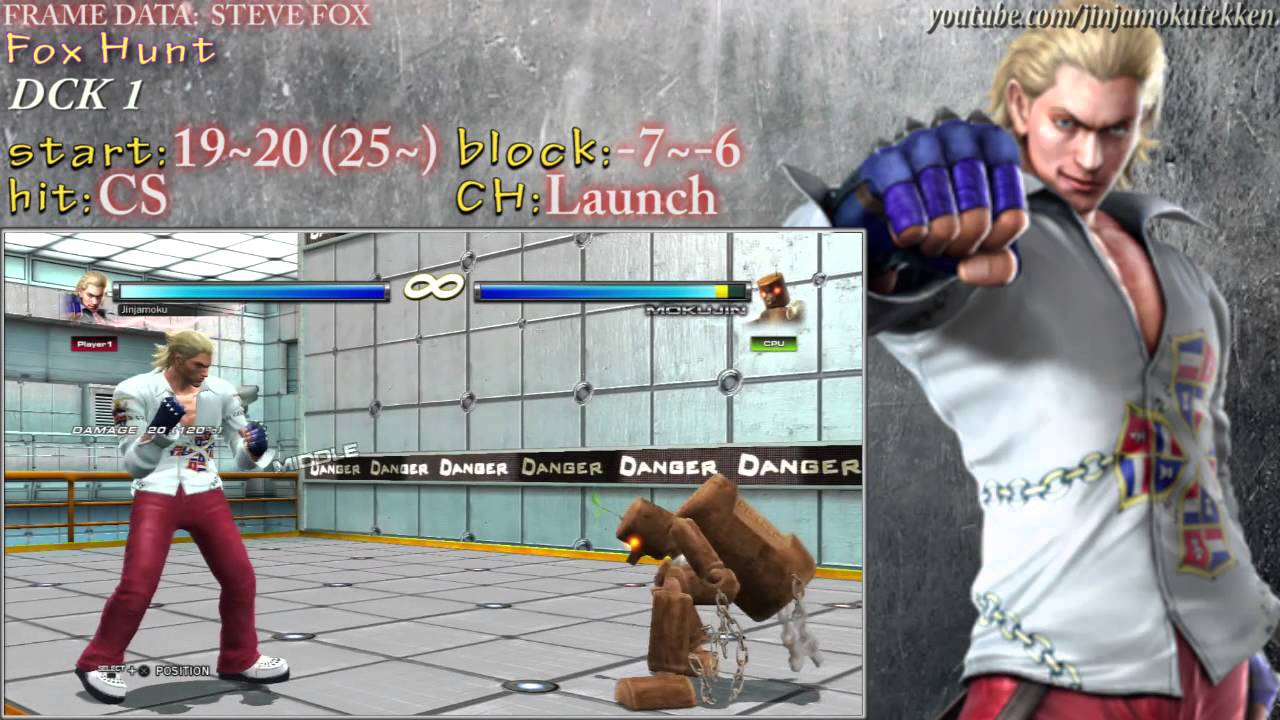 TTT2: Steve Fox Movelist / Frame Data Breakdown