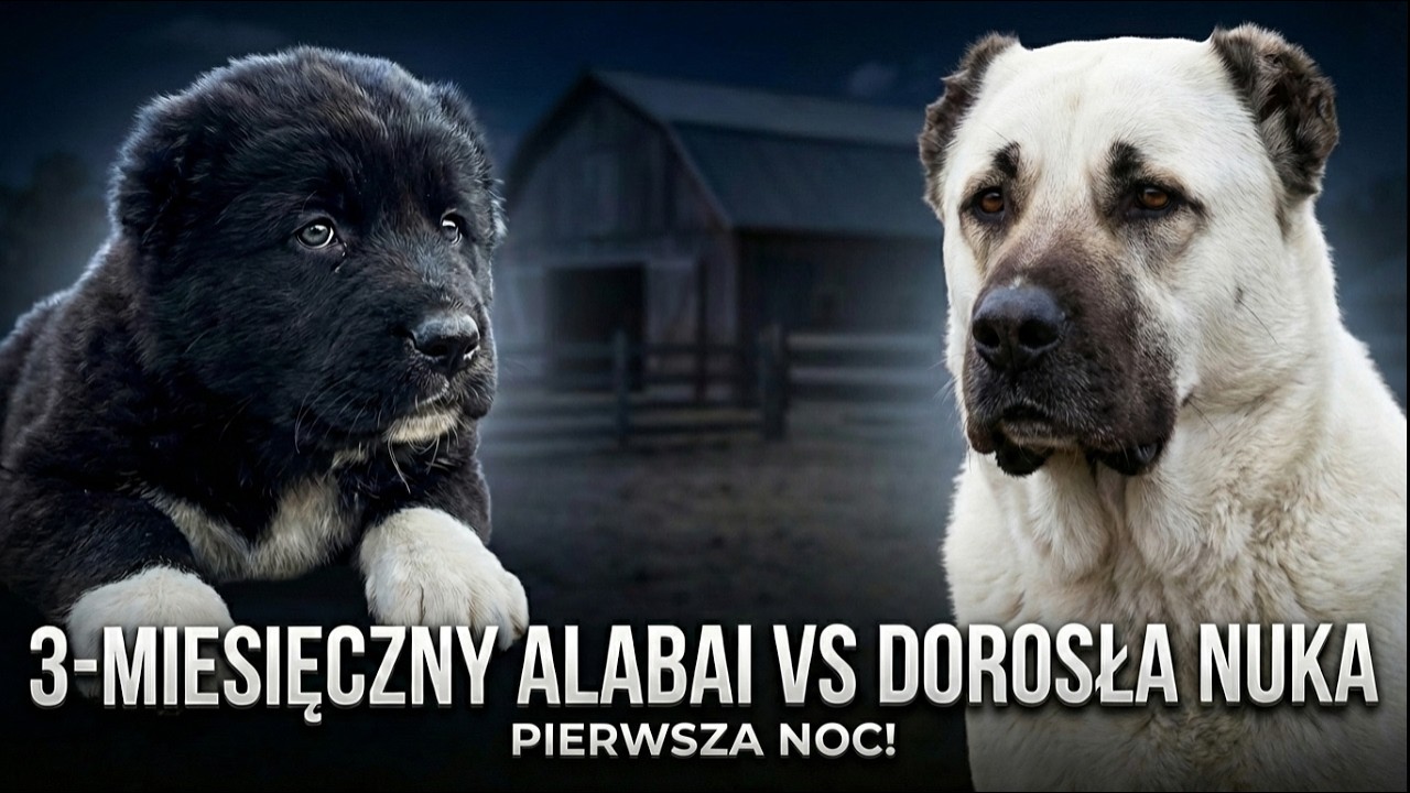 Трехмесячный алабай против взрослого нука: не слишком ли рано для конфронтации? #алабай