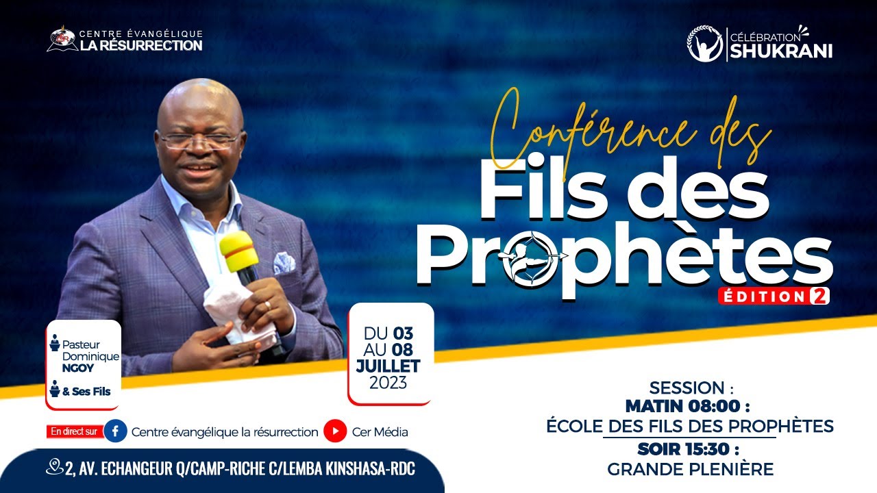 🛑 Conférence des Fils des Prophètes - Rév. Dominique & ses Fils  | J1 Soir