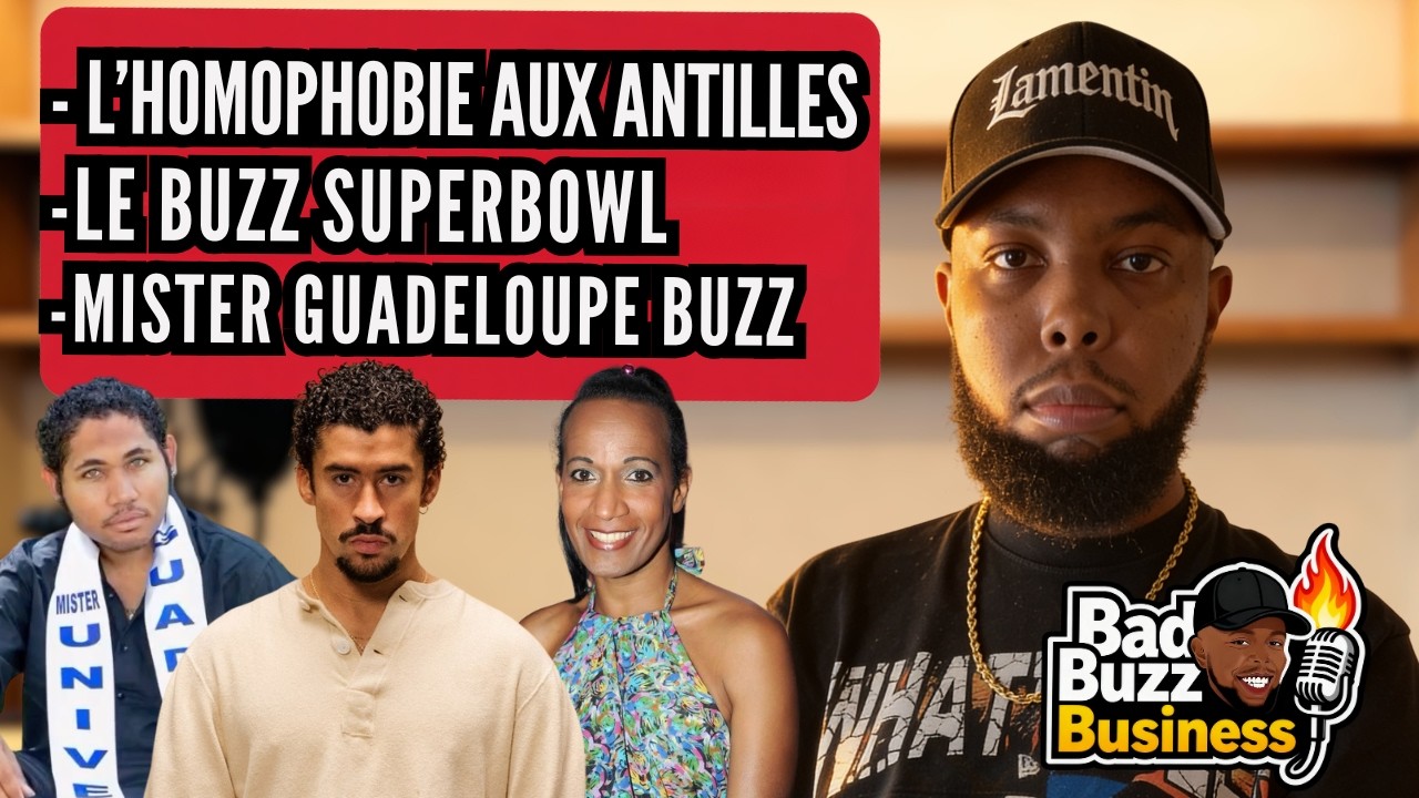L'homophobie aux Antilles, McDoom, le Superbowl, Mister univers Guadeloupe Buzz encore
