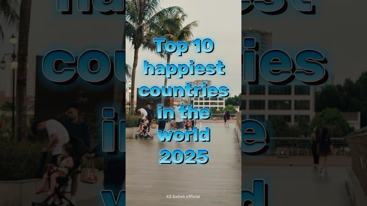 Top 10 happiest countries in the world 2025 #top10 #jappiest #finland #denmark #mexico #india