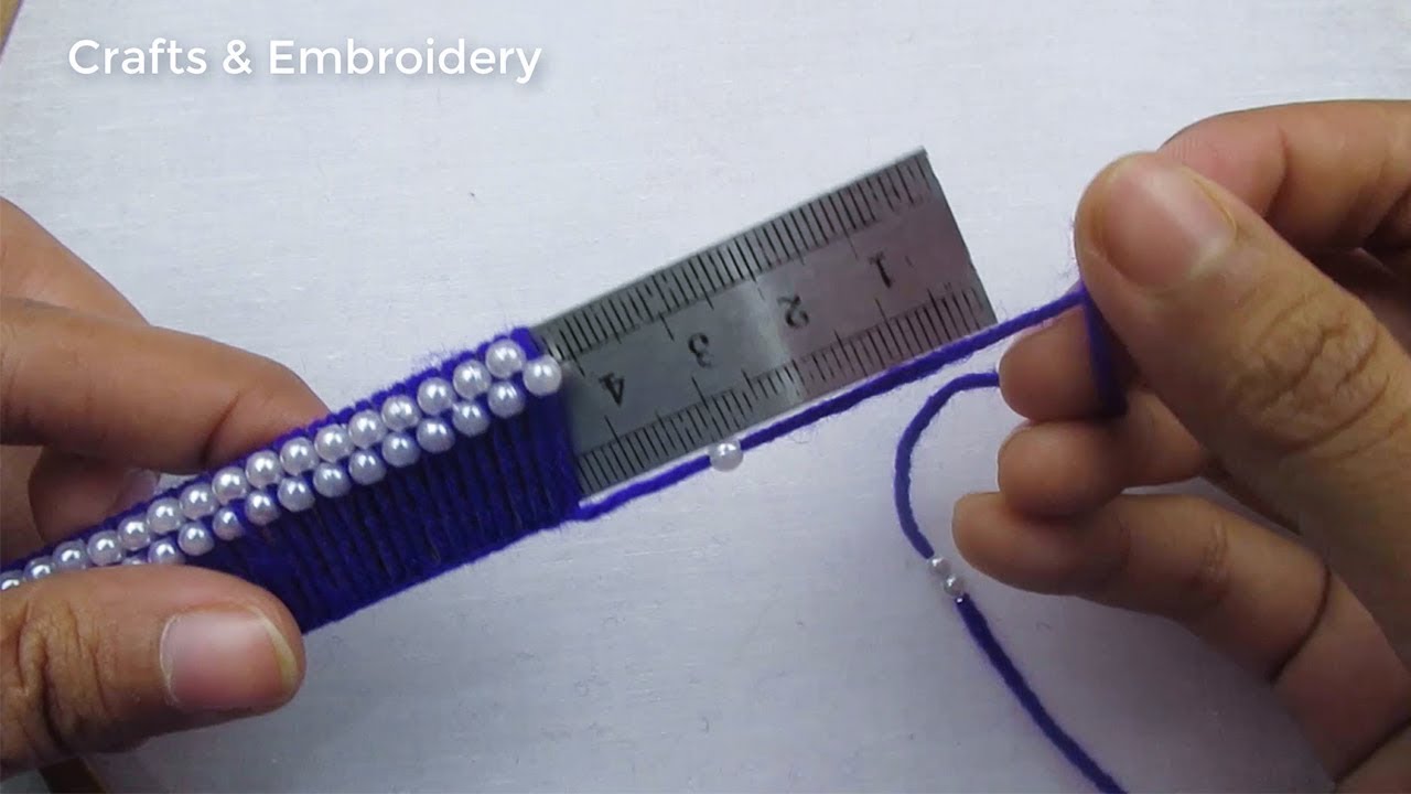 Hand Embroidery, Amazing Flower Making Trick, Woolen Flower Trick with Scale, Amazing Tricks