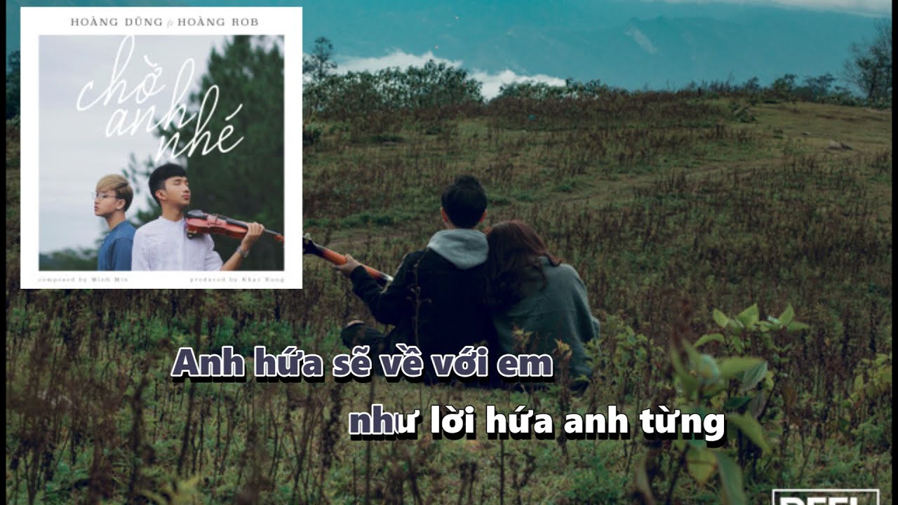 KARAOKE || Chờ Anh Nhé - Hoàng Dũng