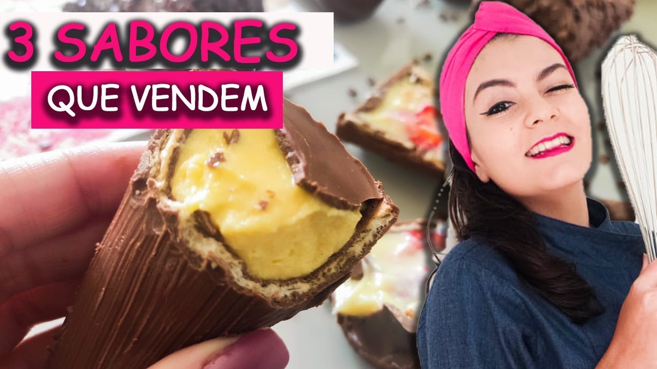 Como Fazer Cone Trufado Para Vender: Os 3 Sabores MAIS VENDIDOS